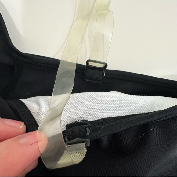 Off The Shoulder Women’s Black Swimsuit Top - Picture 3 of 7